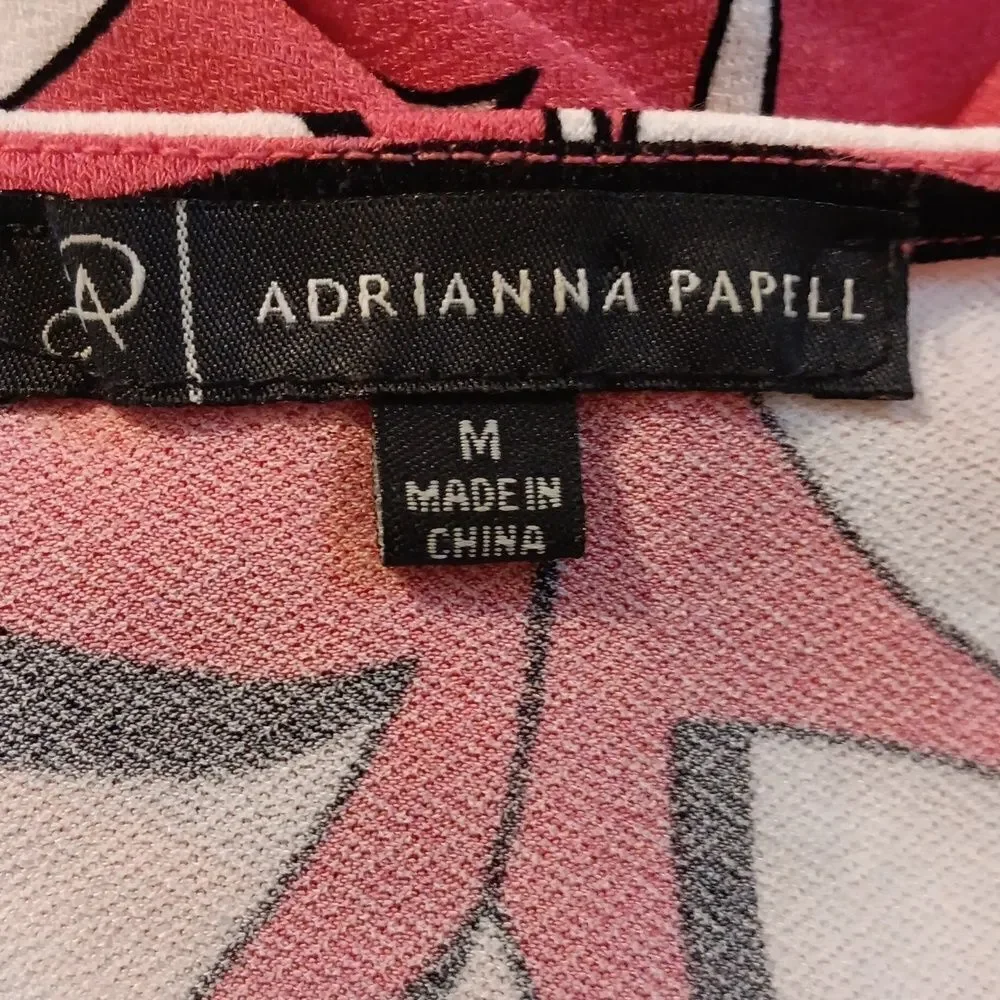 Adrianna Papell Soft Knit Dress Bold Floral